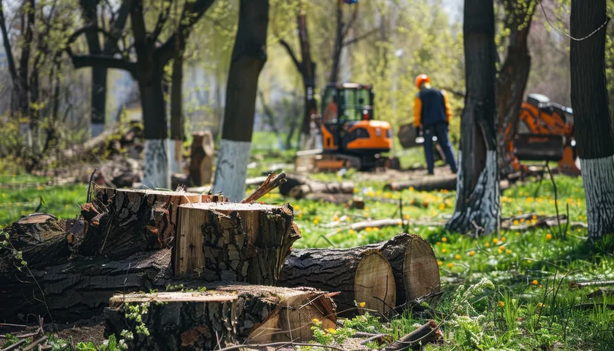 Professional tree service work in Cold Spring, Minnesota